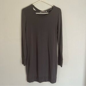 Athleta Silver Bells Back Cutout Beyond Soft Nirvana Go-to Dress Size Small
